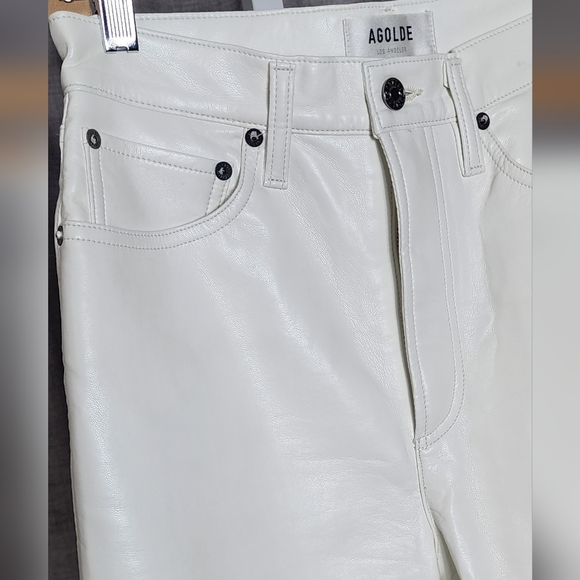 AGOLDE Recycled Leather 90's Pinch Waist in Wisp | 25 - Picture 8 of 13